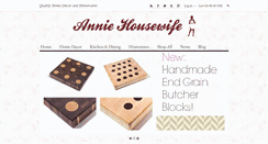 Desktop Screenshot of anniehousewife.com