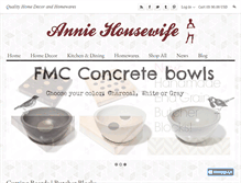 Tablet Screenshot of anniehousewife.com